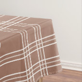 Mocha Mousse Gingham Tischdecke (Beispiel)