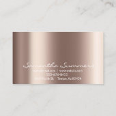 Mocha Mousse Imitats Glitzer Business Card Visitenkarte (Rückseite)