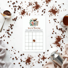 Mocha Mousse "Liebe is Brewing" Brautparty Bingo