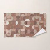 Mocha Mousse Mitte Jahrhundert Moderne Badhandtuch Set (Handtuch)