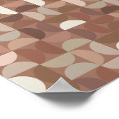 Mocha Mousse Mitte Jahrhundert Moderne Poster (Ecke)