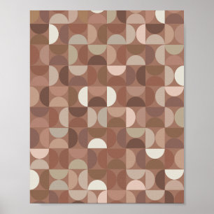 Mocha Mousse Mitte Jahrhundert Moderne Poster