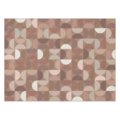 Mocha Mousse Mitte Jahrhundert Moderne Tischdecke (Vorderseite (Horizontal))