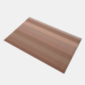 Mocha Mousse Stripes Fußmatte (Schrägansicht)