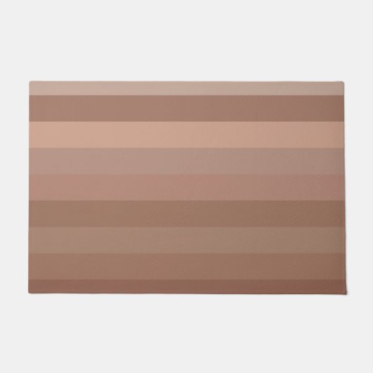 Mocha Mousse Stripes Fußmatte (Vorderseite)