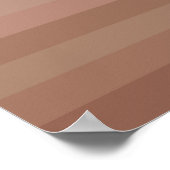 Mocha Mousse Stripes Poster (Ecke)