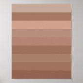 Mocha Mousse Stripes Poster (Vorne)