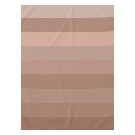 Mocha Mousse Stripes Tischdecke (Vorderseite)