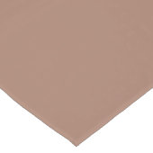 Mocha Mousse Trendy Elegant Solid Color Großer Tischläufer (Ecke)