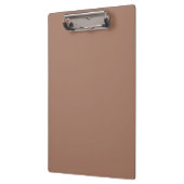 Mocha Mousse Trendy Elegant Solid Color Klemmbrett (Links)