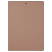 Mocha Mousse Trendy Elegant Solid Color Klemmbrett (Rückseite)