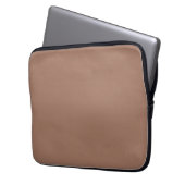 Mocha Mousse Trendy Elegant Solid Color Laptopschutzhülle (Vorderseite Links)