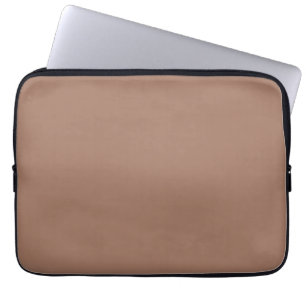 Mocha Mousse Trendy Elegant Solid Color Laptopschutzhülle