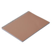 Mocha Mousse Trendy Elegant Solid Color Notizblock (Linke Seite)