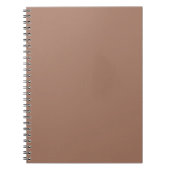 Mocha Mousse Trendy Elegant Solid Color Notizblock (Vorderseite)