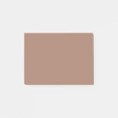 Mocha Mousse Trendy Elegant Solid Color Post-it Klebezettel (Vorderseite)
