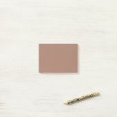 Mocha Mousse Trendy Elegant Solid Color Post-it Klebezettel (Auf Schreibtisch)