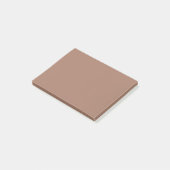 Mocha Mousse Trendy Elegant Solid Color Post-it Klebezettel (angewinkelt)