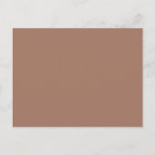 Mocha Mousse Trendy Elegant Solid Color Postkarte (Vorderseite)