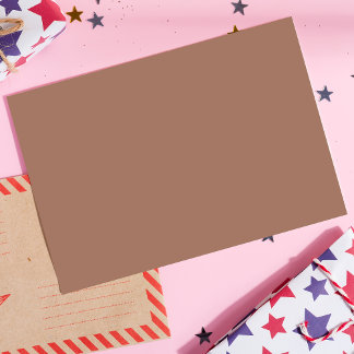 Mocha Mousse Trendy Elegant Solid Color Postkarte