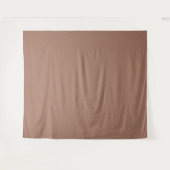 Mocha Mousse Trendy Elegant Solid Color Wandteppich (Vorderseite (Horizontal))
