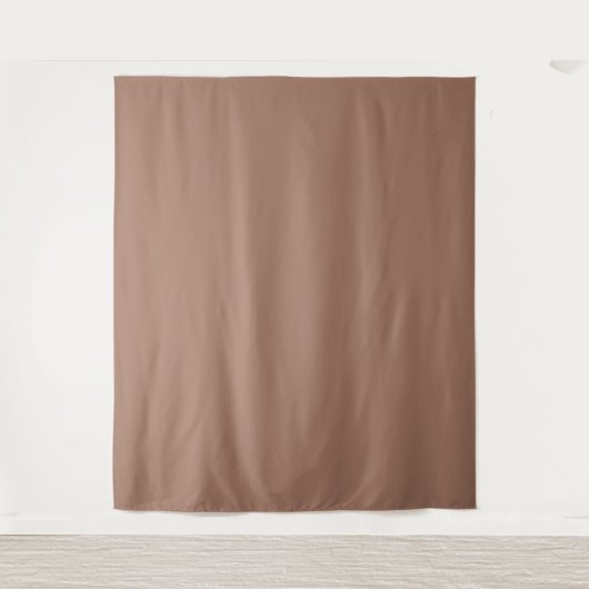 Mocha Mousse Trendy Elegant Solid Color Wandteppich (Vorderseite)