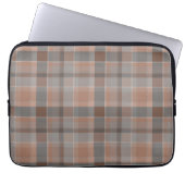 Mocha-Mousse und grau Laptopschutzhülle (Vorderseite)