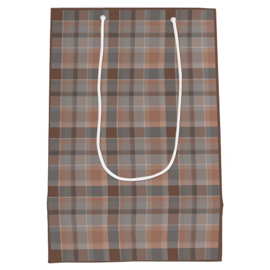 Mocha-Mousse und grau Mittlere Geschenktüte (Rückseite)