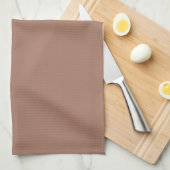 Mocha-Mousse Uni-Farbe Hellbraun Geschirrtuch (Viertel Falte)