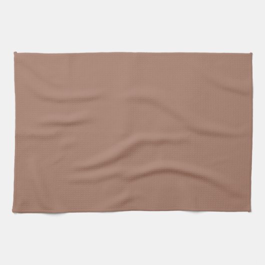 Mocha-Mousse Uni-Farbe Hellbraun Geschirrtuch (Horizontal)