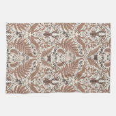 Mocha-Mousse, Wald/Waldtiere und Pflanze Geschirrtuch (Horizontal)