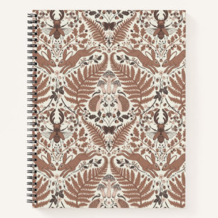 Mocha-Mousse, Wald/Waldtiere und Pflanze Notizblock