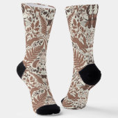 Mocha-Mousse, Wald/Waldtiere und Pflanze Socken (Gewinkelt)