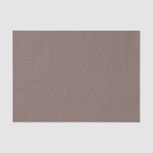Mocha Mousse Western Folk Neutral Geometric Seidenpapier (Vorderseite)