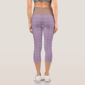 Mocha-Muster High Waisted Yoga Capris (Rückseite)