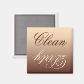 Mocha Ombre Geschirrspüler sauber/dreckiger Magnet (Vorderseite/Rückseite)