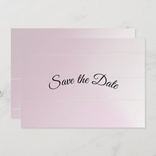 Mocha Ombre Save the Date (Vorne/Hinten)