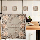 Mocha Peach Bible Verse Fliese