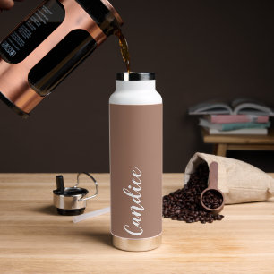 Mocha Personanlized Wedding Bridesmaid Trinkflasche
