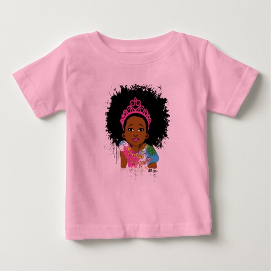 Mocha Princess Baby Tutu Baby T-shirt (Vorderseite)