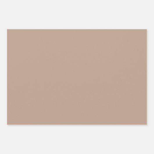 Mocha Rokoko Revival Lotus Mandala Mid Mod Ogee Geschenkpapier Set (Vorderseite 2)