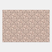 Mocha Rokoko Revival Mandala Art Deco Geschenkpapier Set (Vorderseite)