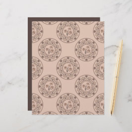 Mocha Rokoko Revival Polka Dot Mandala Scrapbook