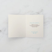 Mocha Rustic Leinen Dandela Danke, Karten (Innenseite)