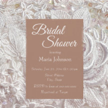 Mocha Simple Style Brautparty