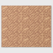 Mocha Squares Abstract Perfection in Gift Wrapping Geschenkpapier (Flach)