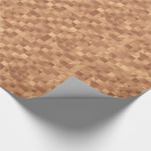Mocha Squares Abstract Perfection Sparkle Wrap Geschenkpapier (Ecke)