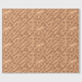 Mocha Squares Abstract Perfection Sparkle Wrap Geschenkpapier (Flach)