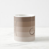 Mocha Stripes Personalisiert Kaffeetasse (Mittel)