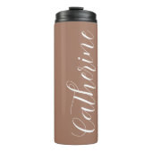 Mocha Stylized Wedding Bridesmaid Thermosbecher (Vorderseite)